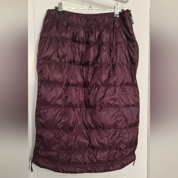 32 Degrees Heat Women's Duck Down Fill Puffer Knee Length ZipUp Skirt Size Large - Picture 3 of 5